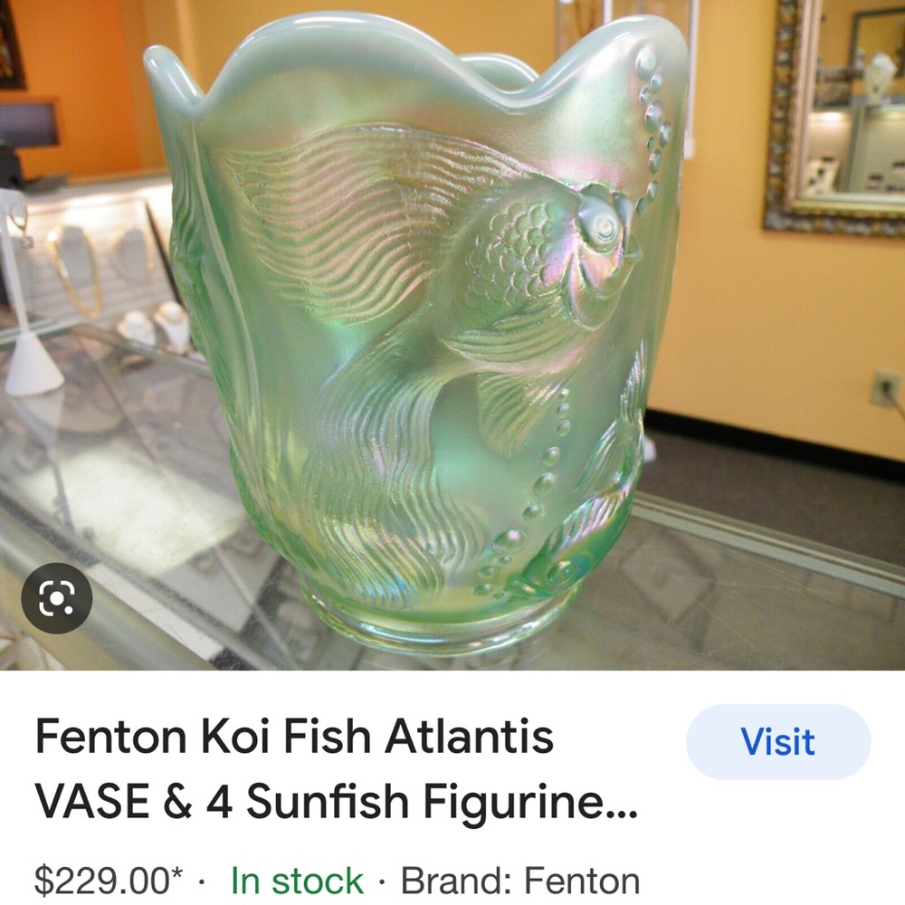 Fenton Glass vase
